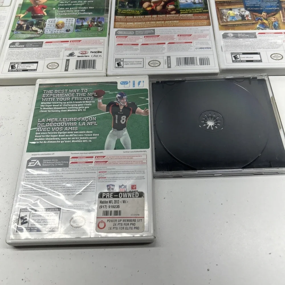 12 Nintendo Wii Games Bundle Donkey‎ Kong Sports Hunting & More Lot Great Value